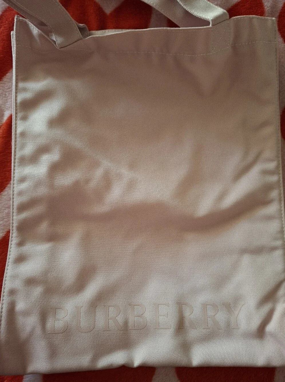 Burberry Pink Logo Tote Bag - Picture 2 of 6